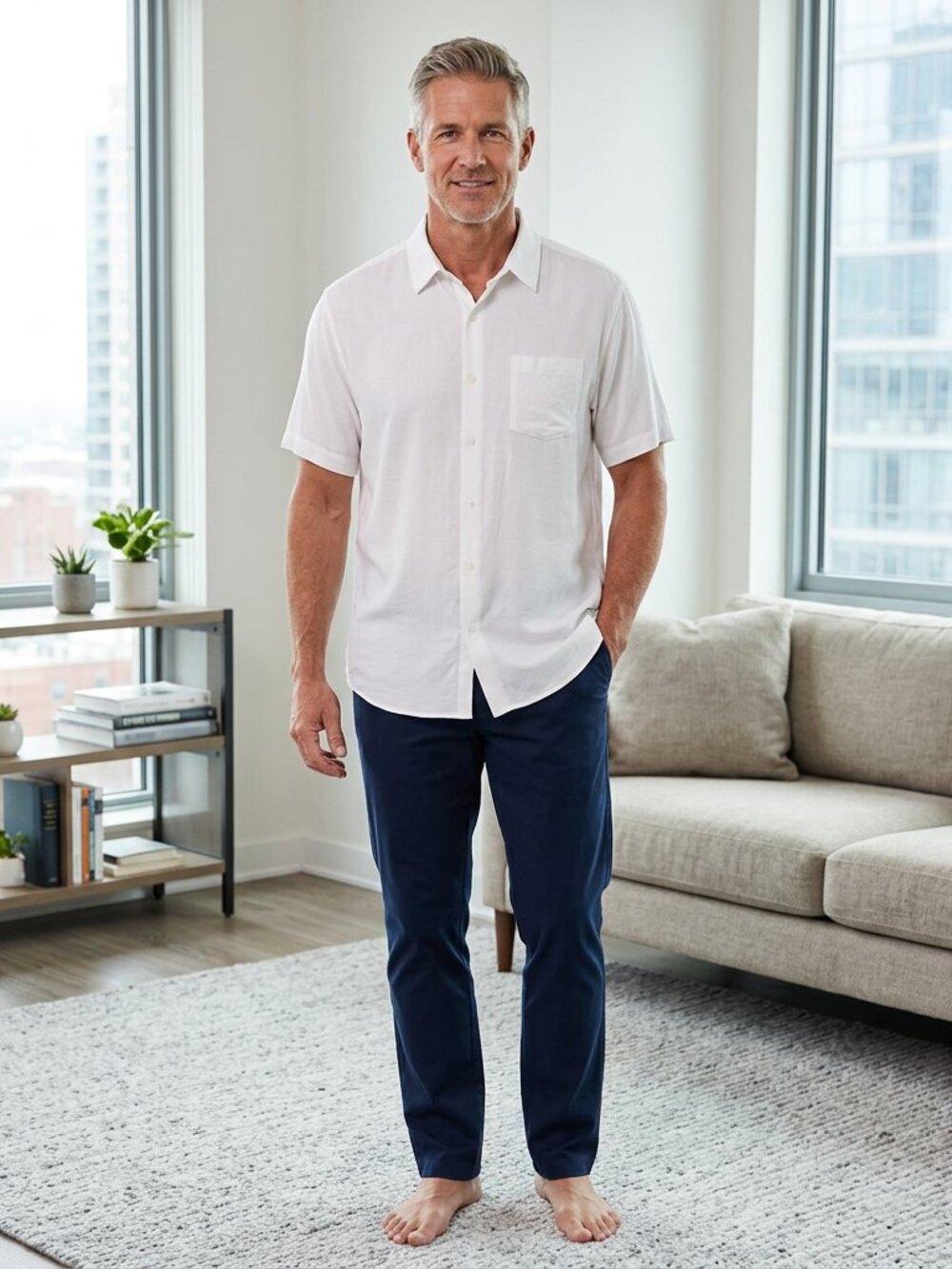 Cutter & Buck White Short Sleeve Button Down Shirt - Size XL - New with Tags